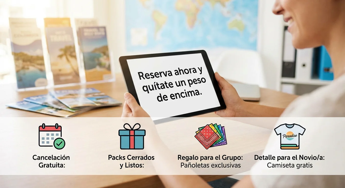 Reserva ahora y quítate un peso de encima.