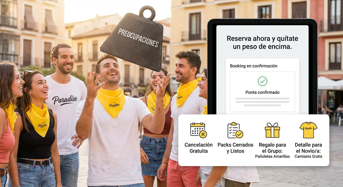 Reserva ahora y quítate un peso de encima.