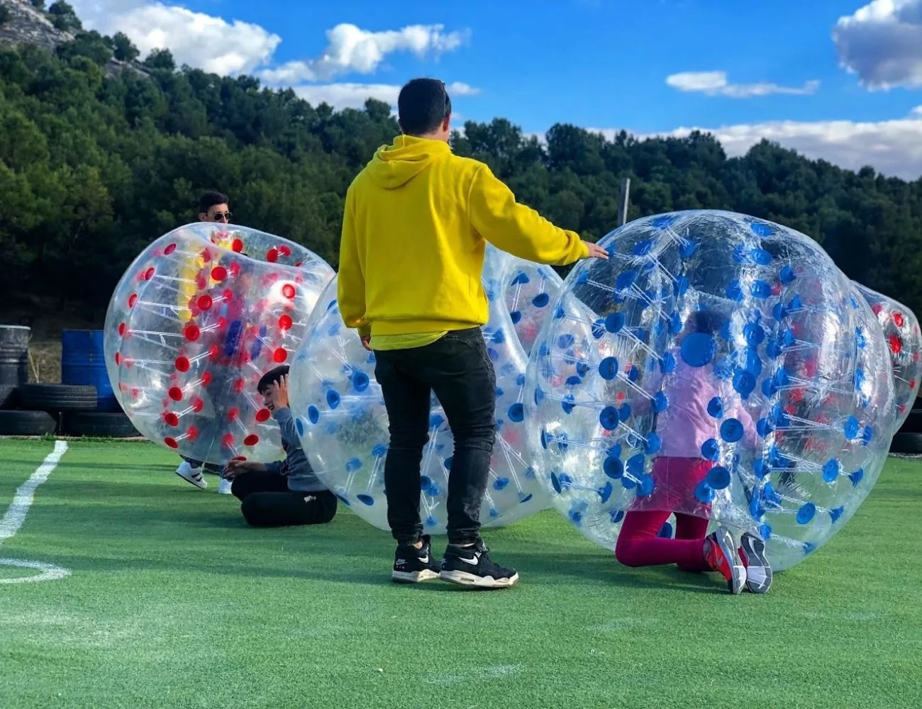 Gymkana con burbujas