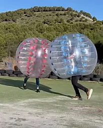 Gymkana con burbujas