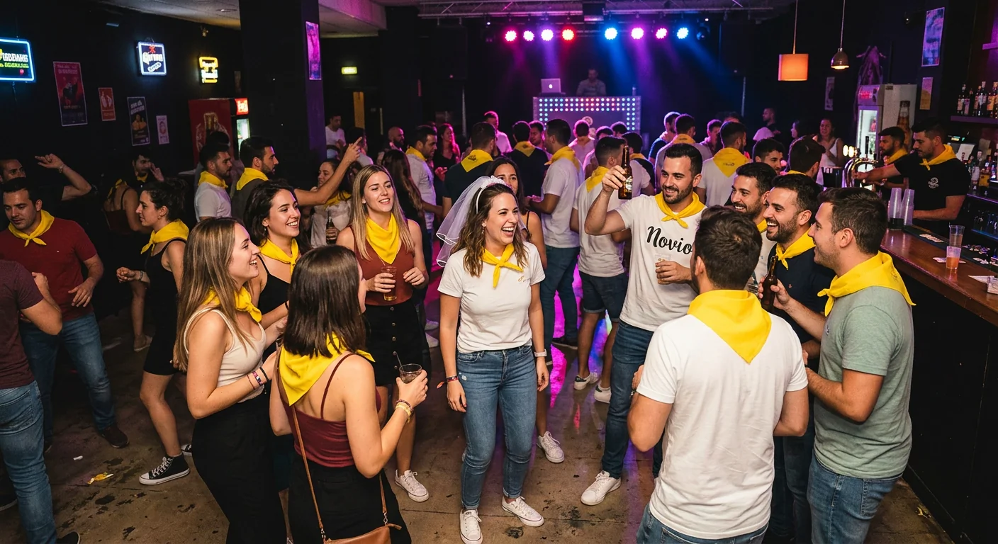 Cena, discoteca y a dormir.
